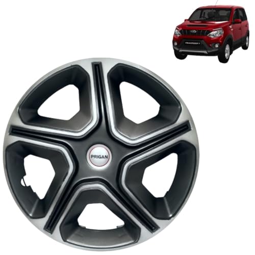 Image of PRIGAN NuvoSport Grey Silver Wheel Cover 16 inch for NuvoSport (Set of 4 Pcs) (Press Fitting) Model Name- Nexon Grey Silver 16