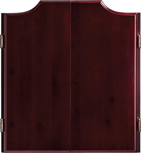 Viper By Gld Products Hudson All-In-One Dart Center: Classic Solid Wood Cabinet & Official Sisal/Bristle Dartboard Bundle: Standard Set (Shot King Dartboard), Mahogany Finish, One Size #TOP1