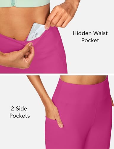 Image of ISEEGZ 15 inch / 18 inch / 21 inch / 25 inch Capri Pants for Women High Waist with Pockets Women's Capris Workout Yoga Pants Loose Straight Leg