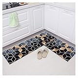  Tapis Tapis de cuisine Tapis antidérapant Tapis de bain doux Chambre à coucher Chambre à plancher de salle de séjour Tapis de cuisine Tapis de cuisine Tapis Rond ( Color : 2pc 40x60 40x120cm , Size :