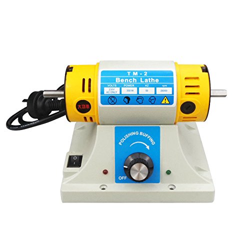 350W Bench Lathe Polisher Jewelry Jade Rock Polishing Buffer Machine - 110V