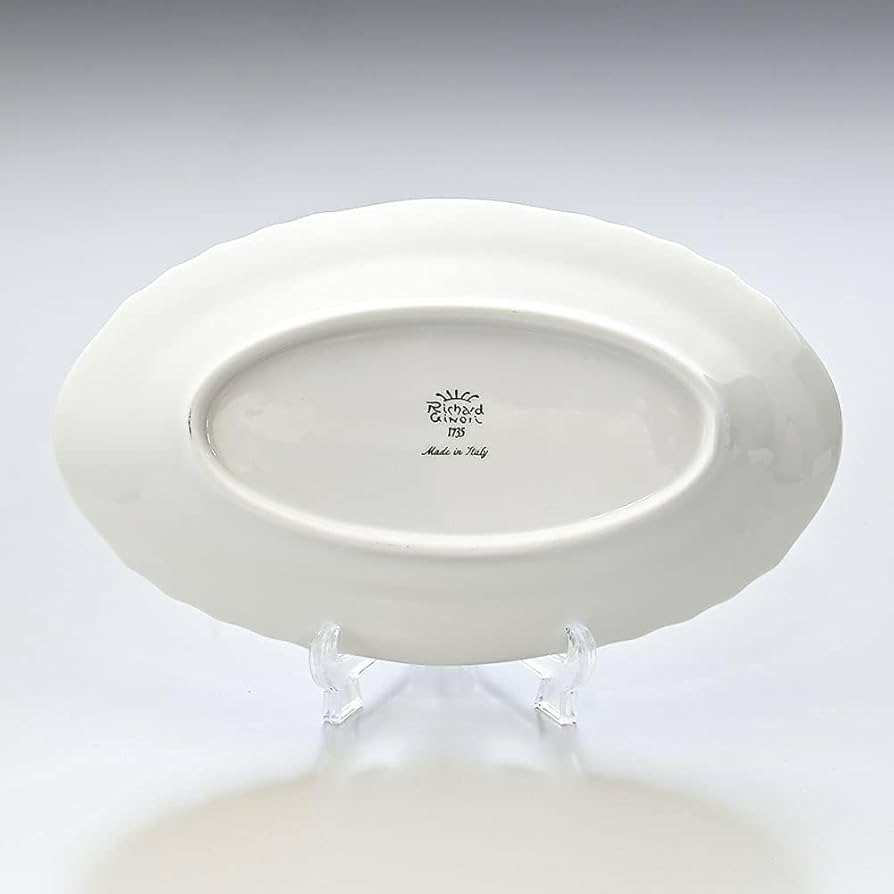 リチャードジノリ ベッキオホワイト オーバルディッシュ4枚 23cm ジノリ1735／リチャード ジノリ（GINORI 1735／Richard Ginori