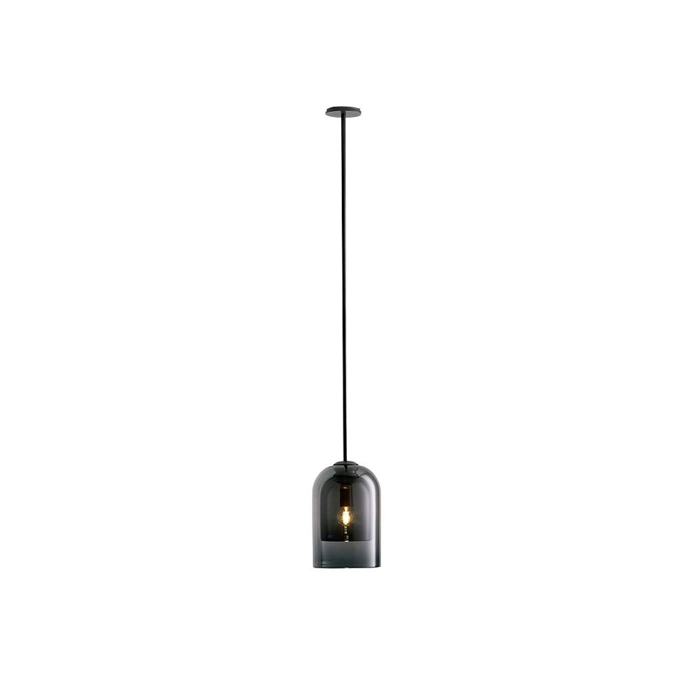 Lustre suspension LED moderne en fer forgé et verre de restaurant