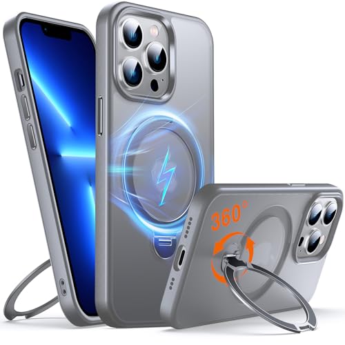 Coque iPhone 13 Pro MagSafe antichoc avec support anneau 360