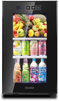Amazon.co.jp: Shelddi 小型冷蔵庫 23L 静音 おしゃれ 省エネ ミニ電子 