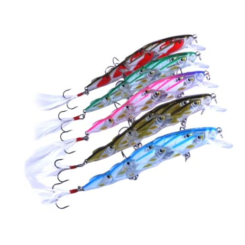 Leurres artificiels Toddmomy colorés pour éviter les ratés en mer et eau douce stagnante