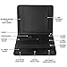 Ringsun PU Leather Portfolio for Men, Leather Padfolio Business Resume Portfolio for A4/Pad, Leather Portfolio Folder Organizer, Black