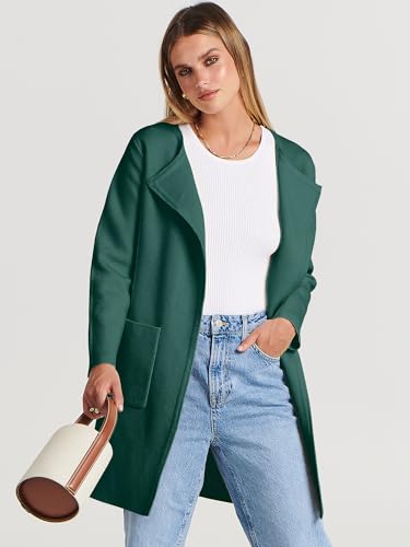Image of ANRABESS Womens Cardigan Sweater Open Front Knit Long Coatigan Dressy Casual Jacket Coat 2026 Fall Outfits Classy Clothes