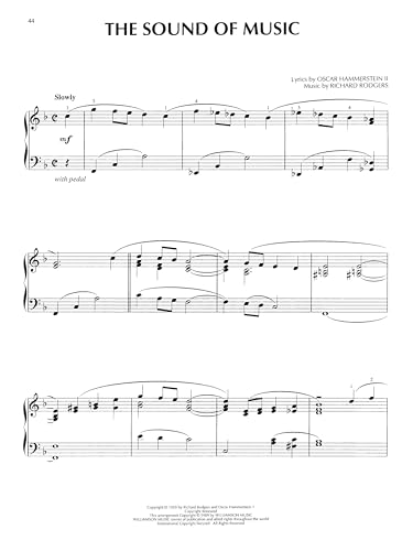 The Sound Of Music Piano Solo Selections Pf Book: Noten für Klavier (Rogers & Hammerstine)