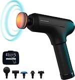  HoMedics PGM-1000-GQVI-EU Massagepistole/Hand-Massagegerät - Tiefen Massage Nacken Schulter Rücken beheizter Kopf kabellos, wiederaufladbar