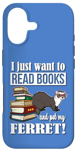 Funny Kids Girls Boys Cute Read Books & Pet Ferret Lover �X�}�z�P�[�X iPhone 17 �p