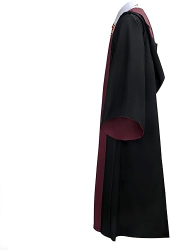 Miniatura 2 de EIRIEN Bata de mago para la escuela disfraz de mago para adultos hombres y niños con capucha varita mágica capa de Halloween cosplay disfraz de bruja