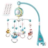 Móvil móvil para cuna cuna con luz nocturna, música, proy