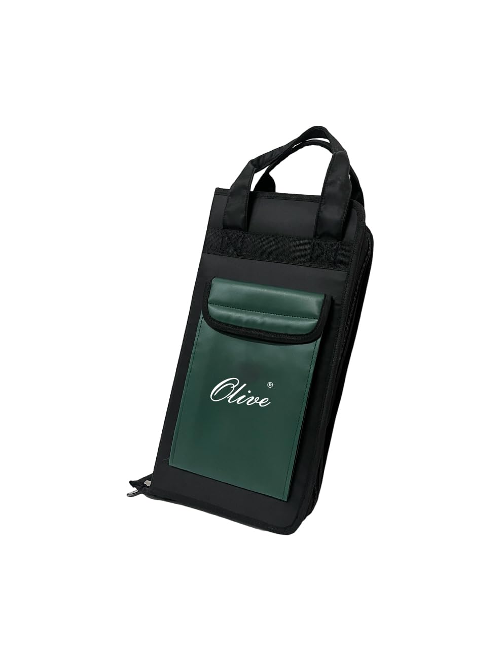 Olive Drum Stick Bag I Multiple Compartments I Convenient Carrying Options I Portable Drum Stick Storage Hanging Bag-image-45