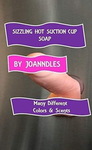 JOANNDLES Novelty penis pecker soap with suction cup natural skin tone just under 5"
