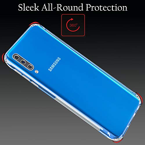Image of TheGiftKart Best Camera Protection Back Cover Case | Ultra Clear Soft Case | Inbuilt Dust Plugs & Anti-Slip Grip | Slim Back Case Cover for Samsung Galaxy A50s / A50 / A30s (Silicone, Transparent)