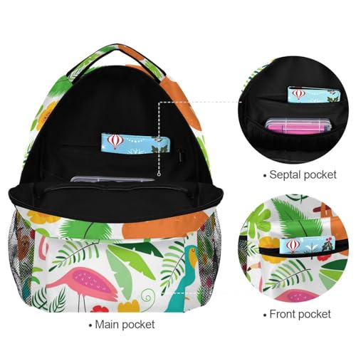 Sac à dos ordinateur imperméable multipoche motif paresseux - 7