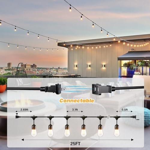 Luces exteriores de 50 FT para patio Svater miniatura 5
