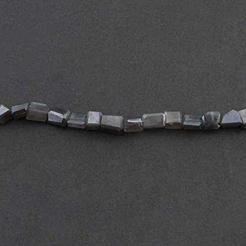 Pierre de lune grise en fil de perles facettées pour composer vos bracelets de lithothérapie