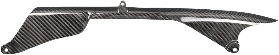 for Kawasaki Ninja ZX-6R ZX636 2009-2025 Carbon Fiber Chain Cover Guard, Glossy Twill Weave Chain Protector (Chain Cover (2009-2025)