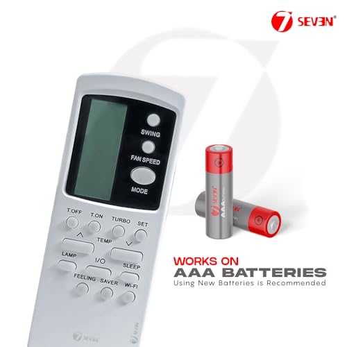 Image of 7SEVEN Compatible Air Conditioner remotes for Original Voltas AC Remote Control Suitable for 1 1.5 2 ton Split or Window ac - Match Exactly with Old Model 31 Remote for Better Performance