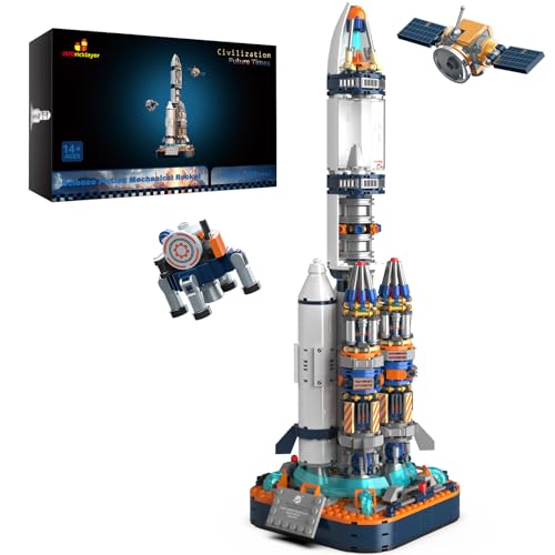 JMBricklayer Space Rocket Building Set per ragazzi 8-14 adulti 70110, giocattoli per esplorazione astronave, navicella spaziale, razzo, nave, set da collezione, regali per adulti, ragazzi e ragazze
