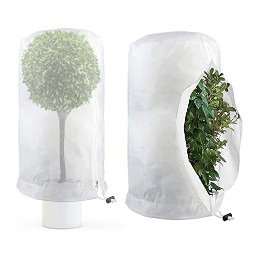 Nieeegy Lot de Protections d'hiver pour Plantes, Protection Contre Le Gel, Protection hivernale pour Plantes, Grand Sac de Plantes en Pot, 200 x 240 cm, indéchirable, avec Fermeture éclair Cover