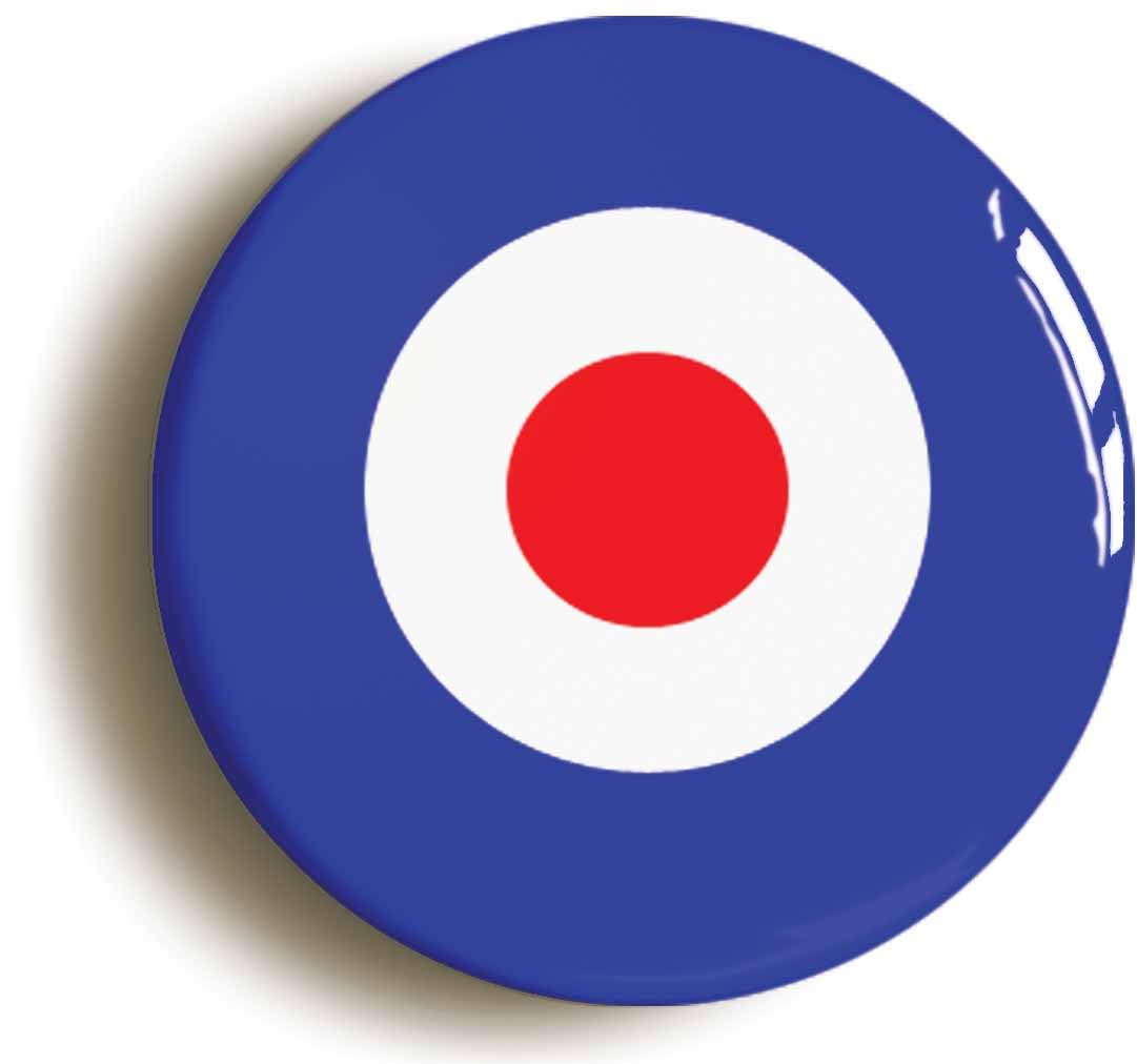 Mod Roundel Target Fridge Magnet (Circular 2inch / 50mm Diameter)