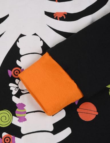 Joyond Boys Girls Halloween Pajamas Thanksgiving Pjs Glow-in-the-Dark 100% Cotton Kids Holiday Sleepwear Size 2T-14Years4