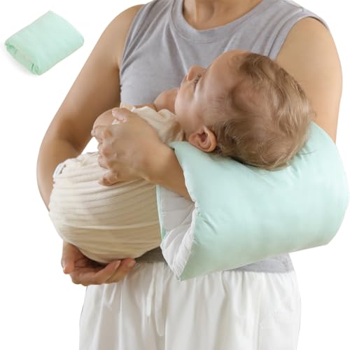 Image of PEIPEIWU Waterproof Nursing Arm Pillow,Breastfeeding Pillow,Cozy Cradle, Cozy Cradle Pillow, Cozy Cradle Arm Pillow, Soft Nursing Arm Pillow (Green)