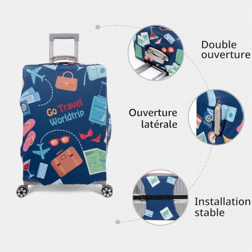 OrgaWise Housse Valise et Étiquette Élastique 18-32 Pouces – vue 7
