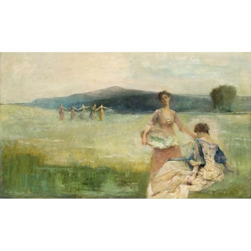 Thomas Dewing Printemps impression giclée grand format tableau toile de maître