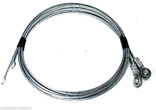 Whiting Style Box Truck/Roll-up Door Cables, for Doors with U-Bolt Mounting (Available in 97 Length Stainless Steel)