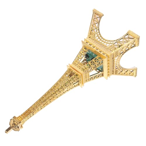 SOLUSTRE Metal Eiffel Tower Model LED Light Figurine Unique Decorative Craft Ornament for Home Decor Creative Table Centerpiece Stylish Idea