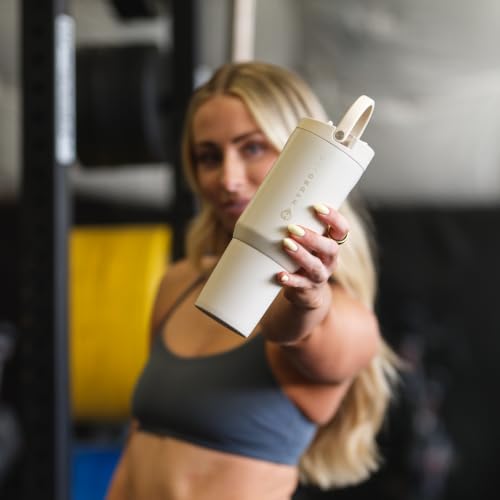 Image of HydroJug Sport 20 oz Insulated Stainless Steel Water Bottle, Cream