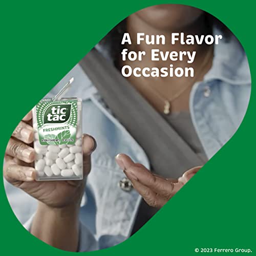 Tic Tac Fresh And Fruity Pack, Variety Mints, On-The-Go Refreshment, 24 Packs, 1 Oz Each #TOP4