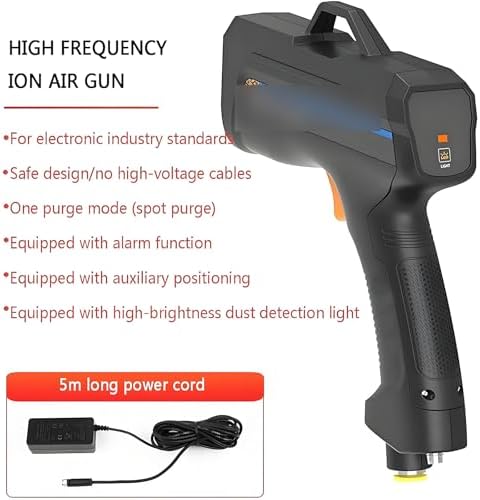 Ionizing Air Gun with Dust Detection Light - Anti Static Gun, Static Eliminator for Effective & Safe Static Control - Tg2301 Ion Balance Solutions