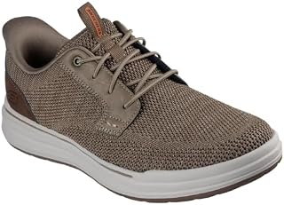 Skechers Men's Sterling Ramone Slip-On Sneakers, Taupe Kn…