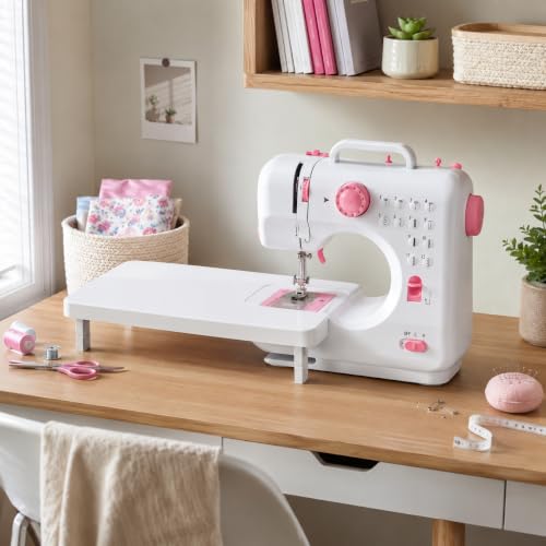 Portable Sewing Machine for Beginners – Clearance! 12 Built-in Stitch Options, Adjustable 2-Speed Foot Pedal, LED Sewing Light, and 32 Color Thread Kit – Ideal for Home Sewing – Only $39.99 by Zeuboary - Image 4