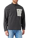 jack & jones jcobang sweat mezza zip cbo felpa, asfalto, m uomo