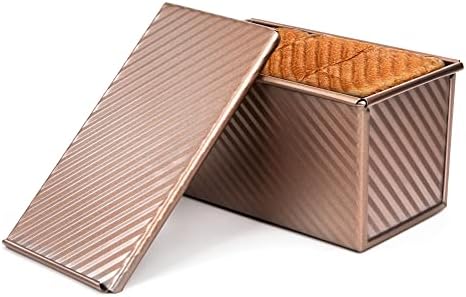 Toyvian Antihaft Brotbackform Mit Deckel – 21x12x11,5 Cm Aluminium-Kastenform Für Toast & Brot