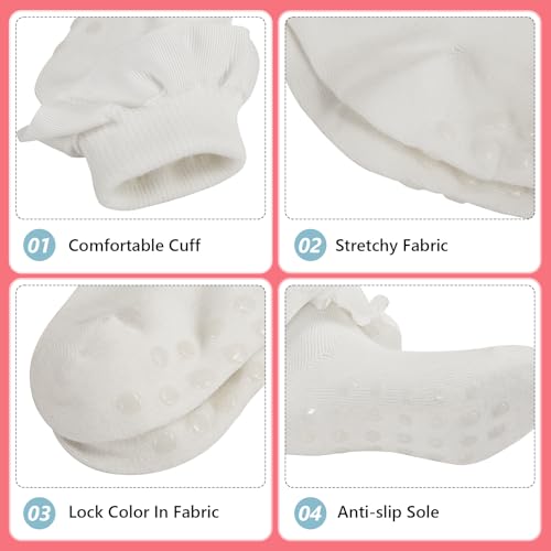 Girls Ruffle Socks Toddler Girl Turn Cuff Crew Frilly Dress Socks Non Slip Grip Dance Sock with Ruffles for Kids Baby3