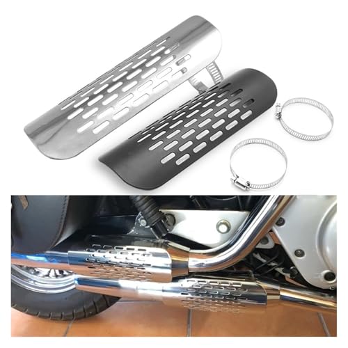 Protector térmico universal de escape para silenciador de moto diámetro 50-70 mm 5