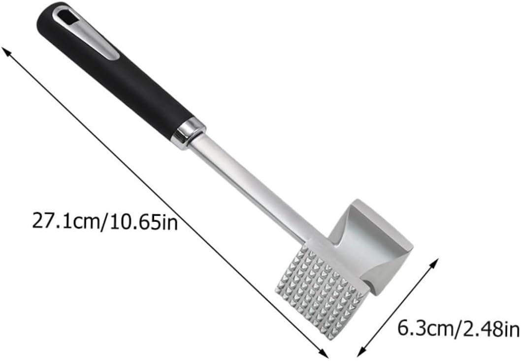 1Pc Meat Tenderizer Hammer Ergonomic Handle for Easy Use Dishwasher Mallet for Tenderizing Steak Poultry Kitchen Tool for Home Restaurant Cooking