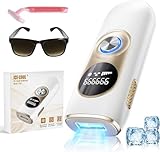 IPL Geräte Haarentfernung mit Kühlfunktion – Laser Haarentfernung mit 5 Energiestufen& & 999.999 Lichtimpulse,Schmerzfreie und Dauerhafte Haarentfernungsgerät für Damen/Herren/Beine