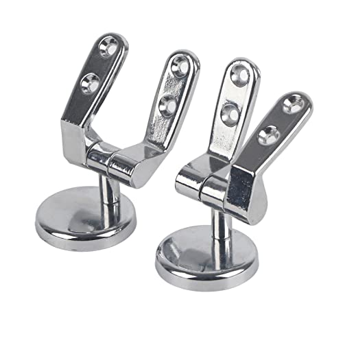 Juego de Asiento de Inodoro de Repuesto con Bisagra Cromada, Tapa de Inodoro de Aleación de Zinc para Hotel, Resina de Madera MDF, Escena Adecuada
