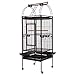 VECELA Bird Cage Play Top Parrot Cage 68 Inch Large Bird Cage with Unique Circular Staircase Birdcage for Parrot Large Pet House Black