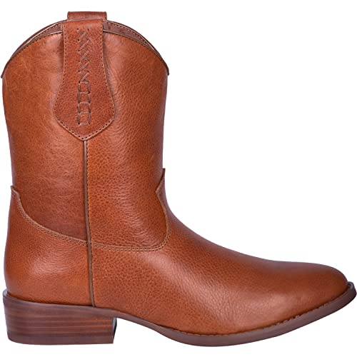 Dingo Mens Lefty Round Toe Boots Mid Calf - Brown - Size 10.5 D #TOP1