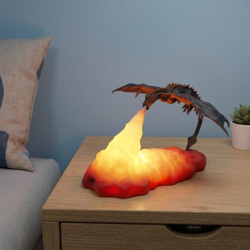 Dragon Night Light 3D Printed Anime Lamp USB Rechargeable PLA image 5