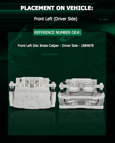 Image of SCITOO Front Left Brake Caliper With Bracket 18B4878 Compatible For Cadillac For CTS 2003-2008 For Cadillac For STS 2005-2008